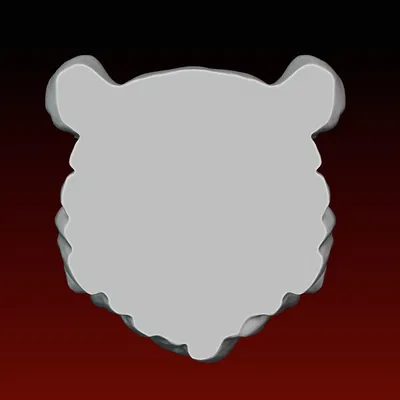 Đầu gấu trúc Panda sẵn sàng in 3D