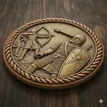 Lót Ly Khắc Cảnh Thảm Bayeux: Anglo-Saxon & Norman (Coaster) - Thumbnail 1