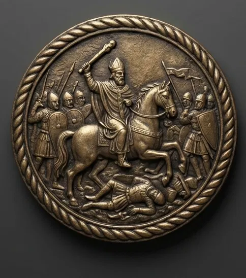 Lót Ly Khắc Cảnh Thảm Bayeux: Anglo-Saxon & Norman (Coaster) - Image 2