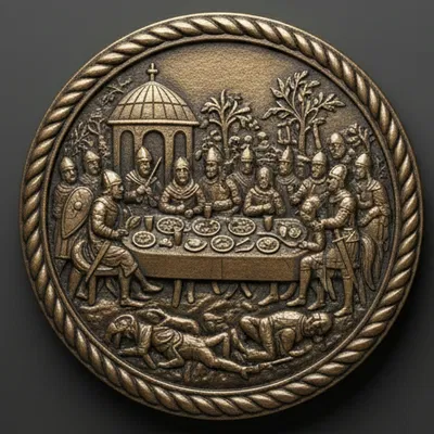 Lót Ly Khắc Cảnh Thảm Bayeux: Anglo-Saxon & Norman (Coaster)