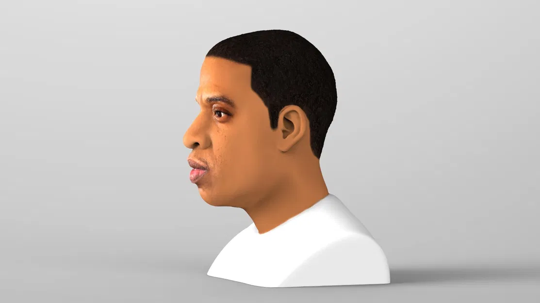 Tượng bán thân Jay Z sẵn sàng cho in 3D full color - Image 1