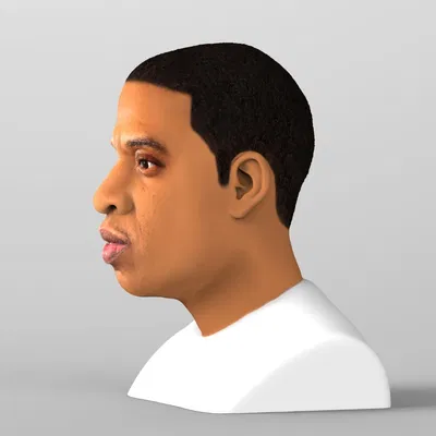 Tượng bán thân Jay Z sẵn sàng cho in 3D full color