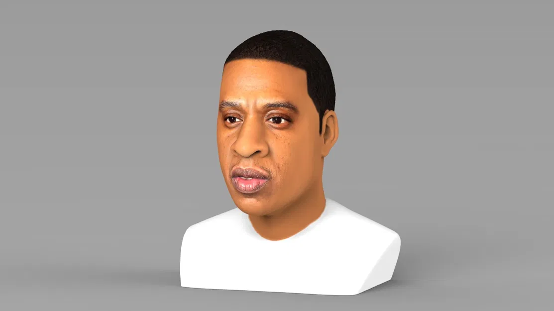 Tượng bán thân Jay Z sẵn sàng cho in 3D full color - Image 3