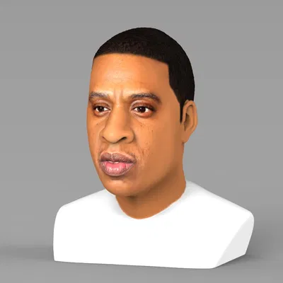 Tượng bán thân Jay Z sẵn sàng cho in 3D full color
