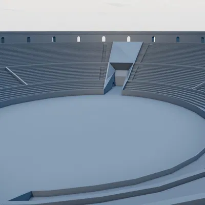 Giảng đường La Mã Pompeii (Amphitheater of Pompeii) – Mô hình 3D