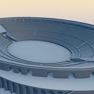 Giảng đường La Mã Pompeii (Amphitheater of Pompeii) – Mô hình 3D