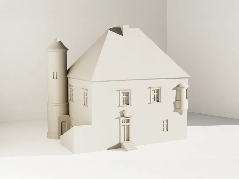 Dinh thự Uncovice Manor House (mô hình trang trí) - Image 1