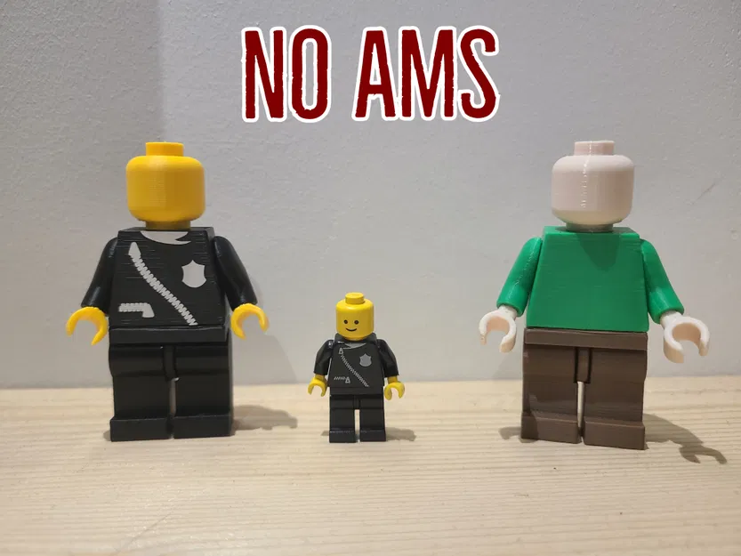 Brick Man Minfigure (tỉ lệ 2:1) - Image 2