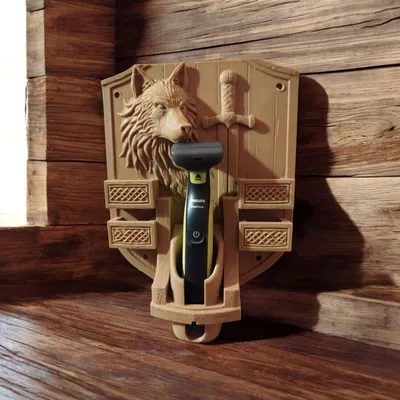 Wolf Shrine – Philips OneBlade 360: Giá treo tường dùng chân sạc zin