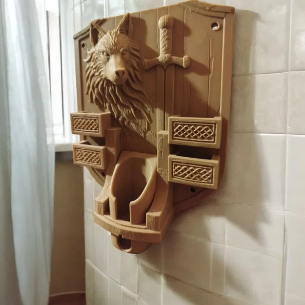 Wolf Shrine – Philips OneBlade 360: Giá treo tường dùng chân sạc zin - Image 8