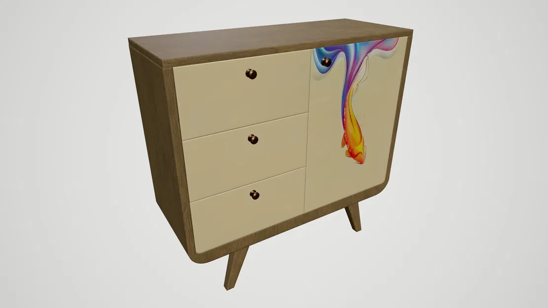 Tủ hồ sơ kèm print (Cabinet with print) - Image 1