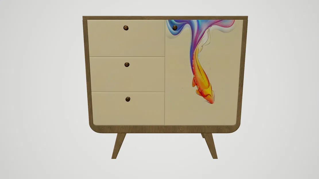 Tủ hồ sơ kèm print (Cabinet with print) - Image 2