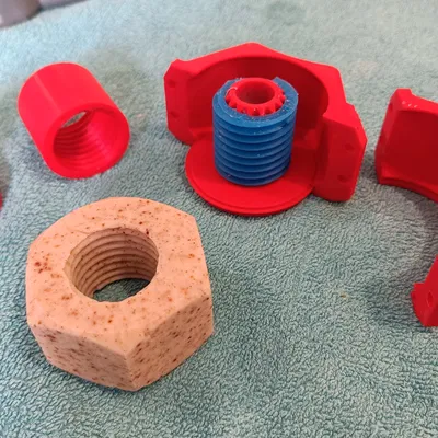 M30 nut soap – Khuôn làm xà phòng hình đai ốc M30