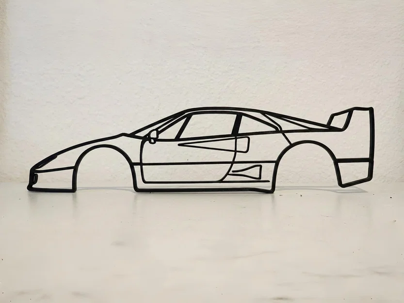 Tranh treo tường Ferrari F40 (Ferrari F40 Wall Art) - Image 1