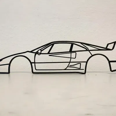 Tranh treo tường Ferrari F40 (Ferrari F40 Wall Art)