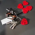 Serduszko brelok – Móc khóa hình trái tim - Thumbnail 4