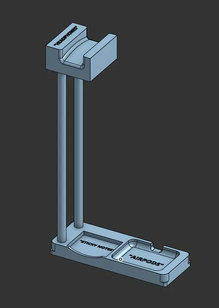 Giá treo tai nghe + AirPods + khay giấy ghi chú - Image 1