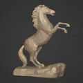 Tượng Ngựa Polygonal sẵn sàng để in 3D - Thumbnail 2