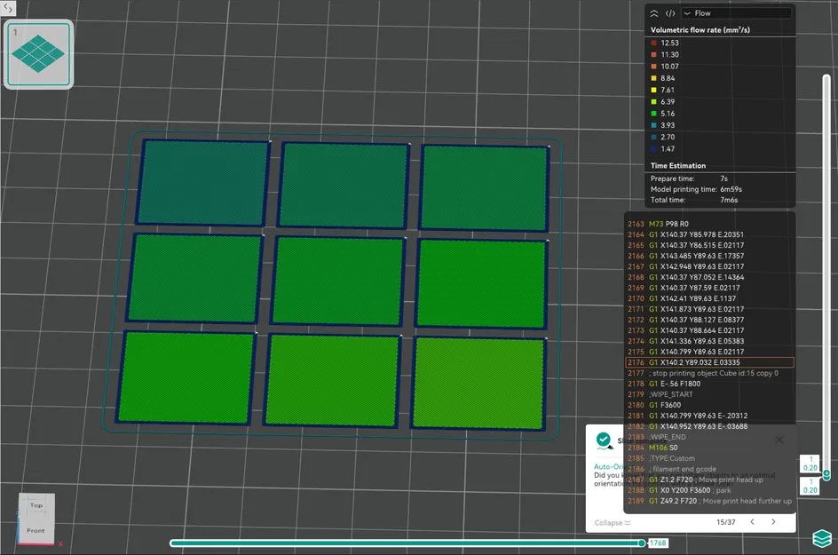 Cân chỉnh Flow Calibration (0.93–1.09) - Image 1