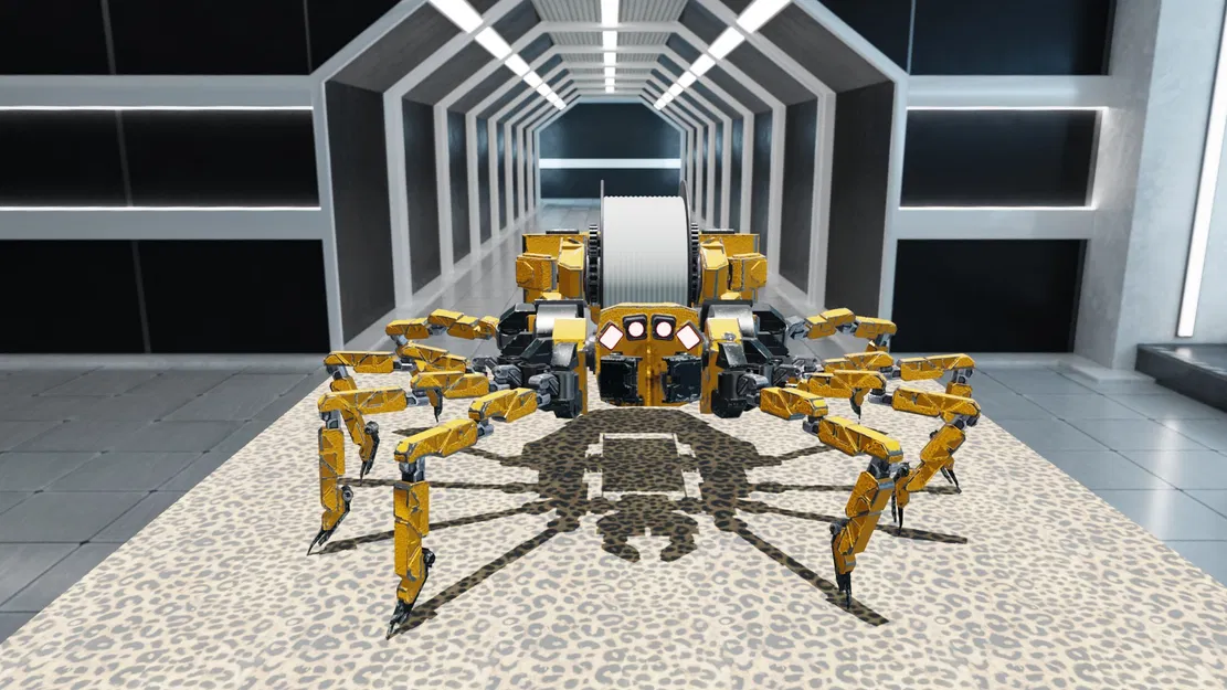 Robot Nhện Sci‑Fi Animated Rigged, 3D Print Ready (FBX/OBJ/STL) - Image 1