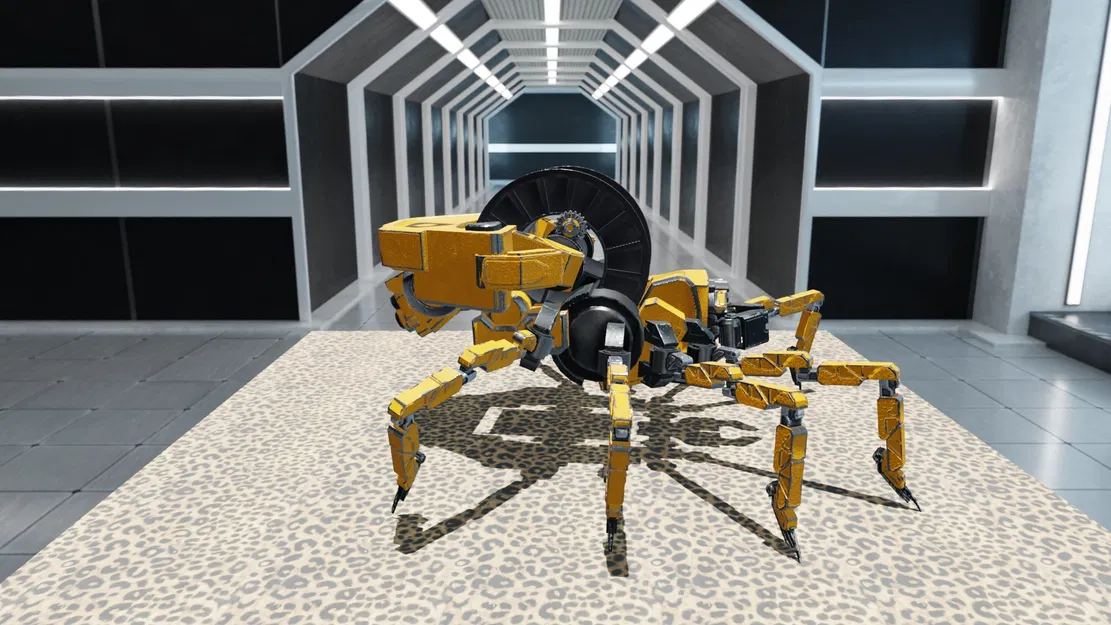 Robot Nhện Sci‑Fi Animated Rigged, 3D Print Ready (FBX/OBJ/STL) - Image 2