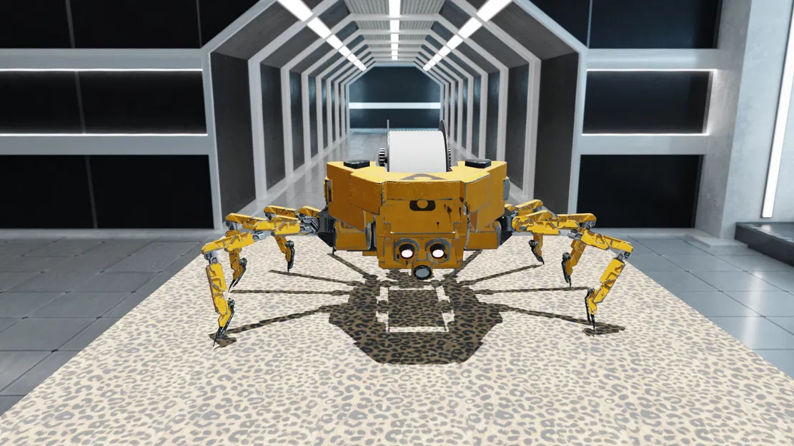 Robot Nhện Sci‑Fi Animated Rigged, 3D Print Ready (FBX/OBJ/STL) - Image 3