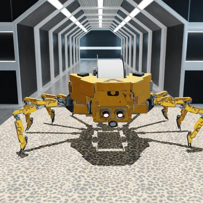 Robot Nhện Sci‑Fi Animated Rigged, 3D Print Ready (FBX/OBJ/STL)