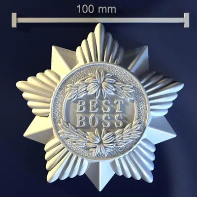 Huy Chương Award Best Boss – Mẫu 3D Làm Khuôn Xà Phòng/Chocolate/Nến