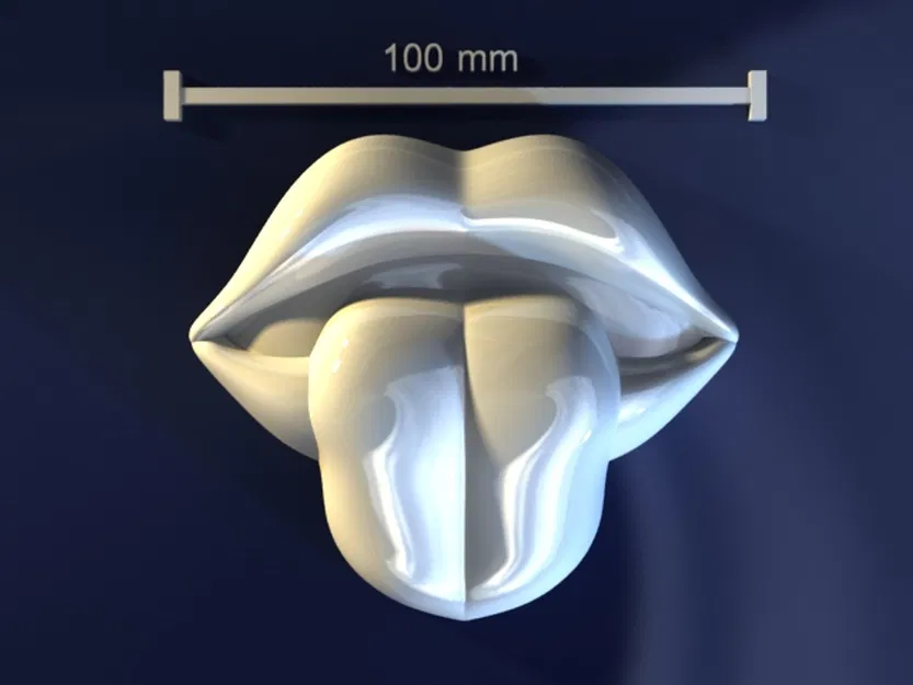 Khuôn Lips with tongue (Môi kèm lưỡi) – Model 3D chất lượng cao - Image 1