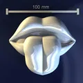 Khuôn Lips with tongue (Môi kèm lưỡi) – Model 3D chất lượng cao - Thumbnail 1