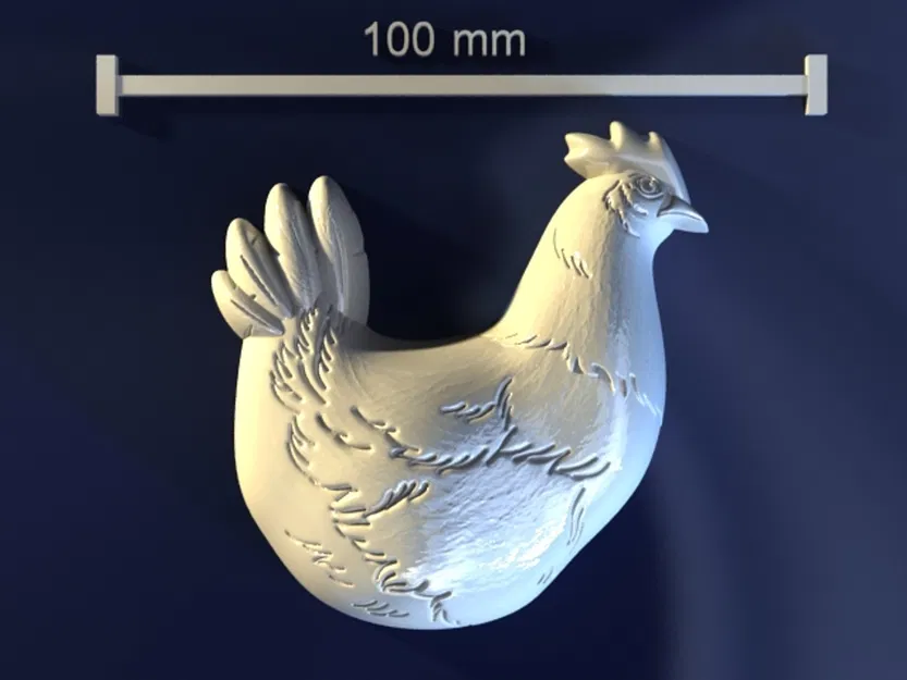 Chicken_vnsoy – Model 3D khuôn gà làm xà phòng, chocolate & nến - Image 1