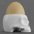 Ly đựng trứng Skull Egg Cup (sọ người) – model in 3D - Thumbnail 1