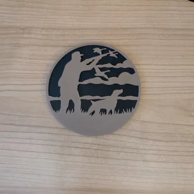 Bộ lót ly chủ đề săn bắn động vật hoang dã (Hunting wildlife coaster set)