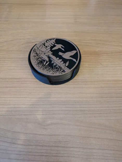 Bộ lót ly chủ đề săn bắn động vật hoang dã (Hunting wildlife coaster set) - Image 10