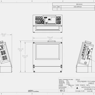 Mini PC Pi 5: UPS X1203 tích hợp & màn hình cảm ứng 3.5 inch