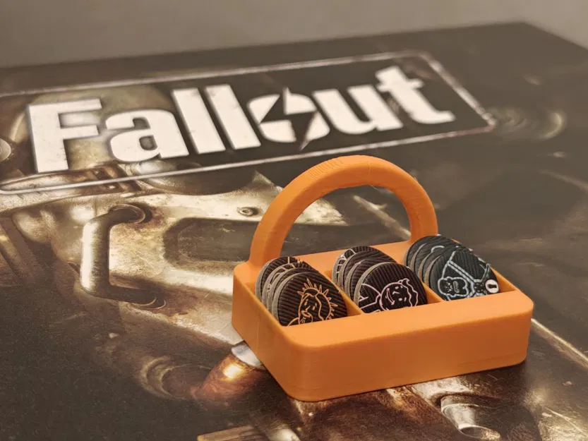 Insert cho chip nhân vật cho board game Fallout (gắn vào khay xúc xắc) - Image 1