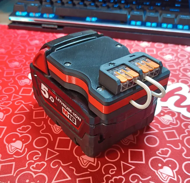 Adapter nguồn WAGO cho pin Milwaukee (hệ M18) - Image 1