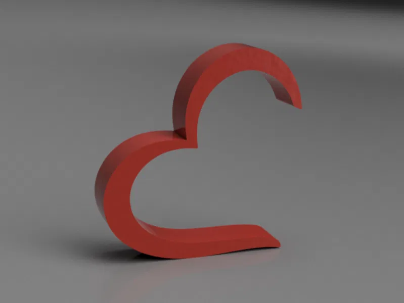 Open Heart – Trang trí điêu khắc tối giản - Image 1