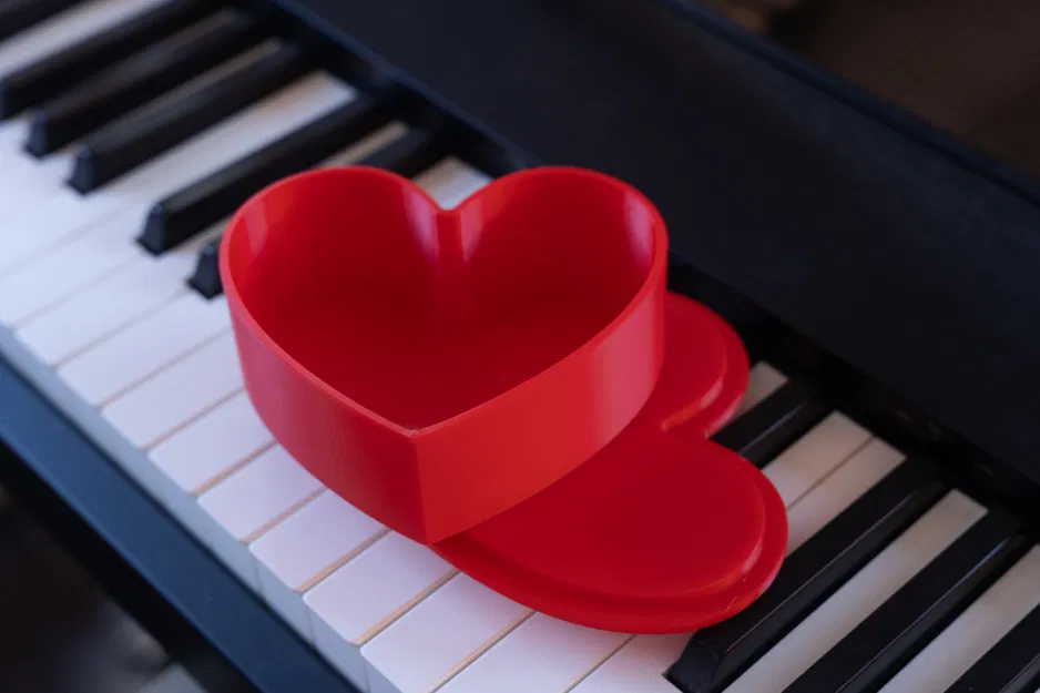 Hộp hình trái tim có nắp đậy - Image 2