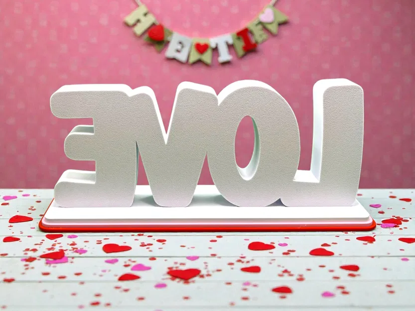 Bảng chữ LOVE hình trái tim để bàn – Không cần AMS - Image 4