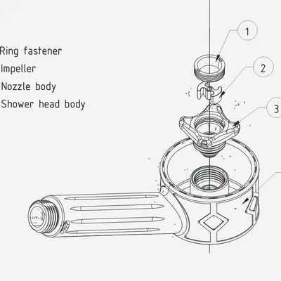 Đầu vòi sen massage với nozzle thay đổi được