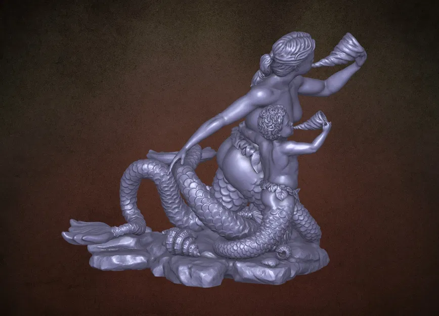 Naiad và Triton – Mẫu sẵn sàng in 3D - Image 2