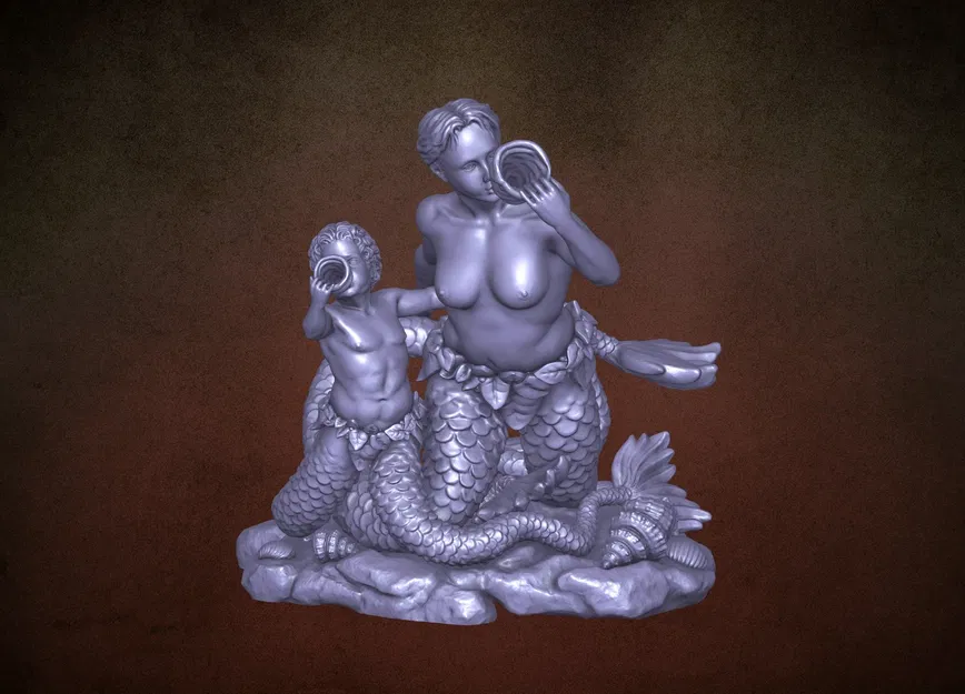 Naiad và Triton – Mẫu sẵn sàng in 3D - Image 3