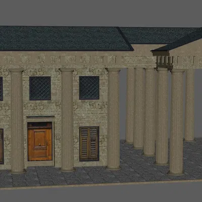 Greek Temple V4 – Đền thờ Hy Lạp (3D Model)