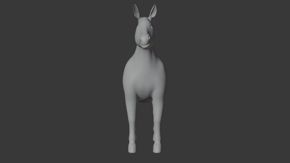 Horse Base Mesh cho Game/Animation và sẵn sàng 3D Print - Image 2
