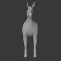 Horse Base Mesh cho Game/Animation và sẵn sàng 3D Print - Thumbnail 2