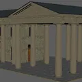 Greek Temple V4 – Đền thờ Hy Lạp (3D Model) - Thumbnail 3
