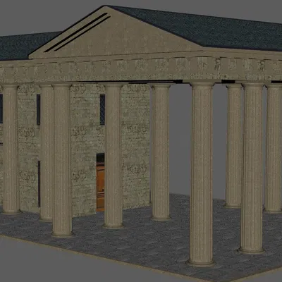 Greek Temple V4 – Đền thờ Hy Lạp (3D Model)