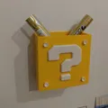Organizer bảng trắng/tủ lạnh nam châm hình Mario Question Block - Thumbnail 1