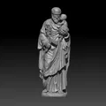 Tượng Thánh Giuse (Saint Joseph Statue) - Mẫu 3D sẵn sàng 3D Print - Thumbnail 1